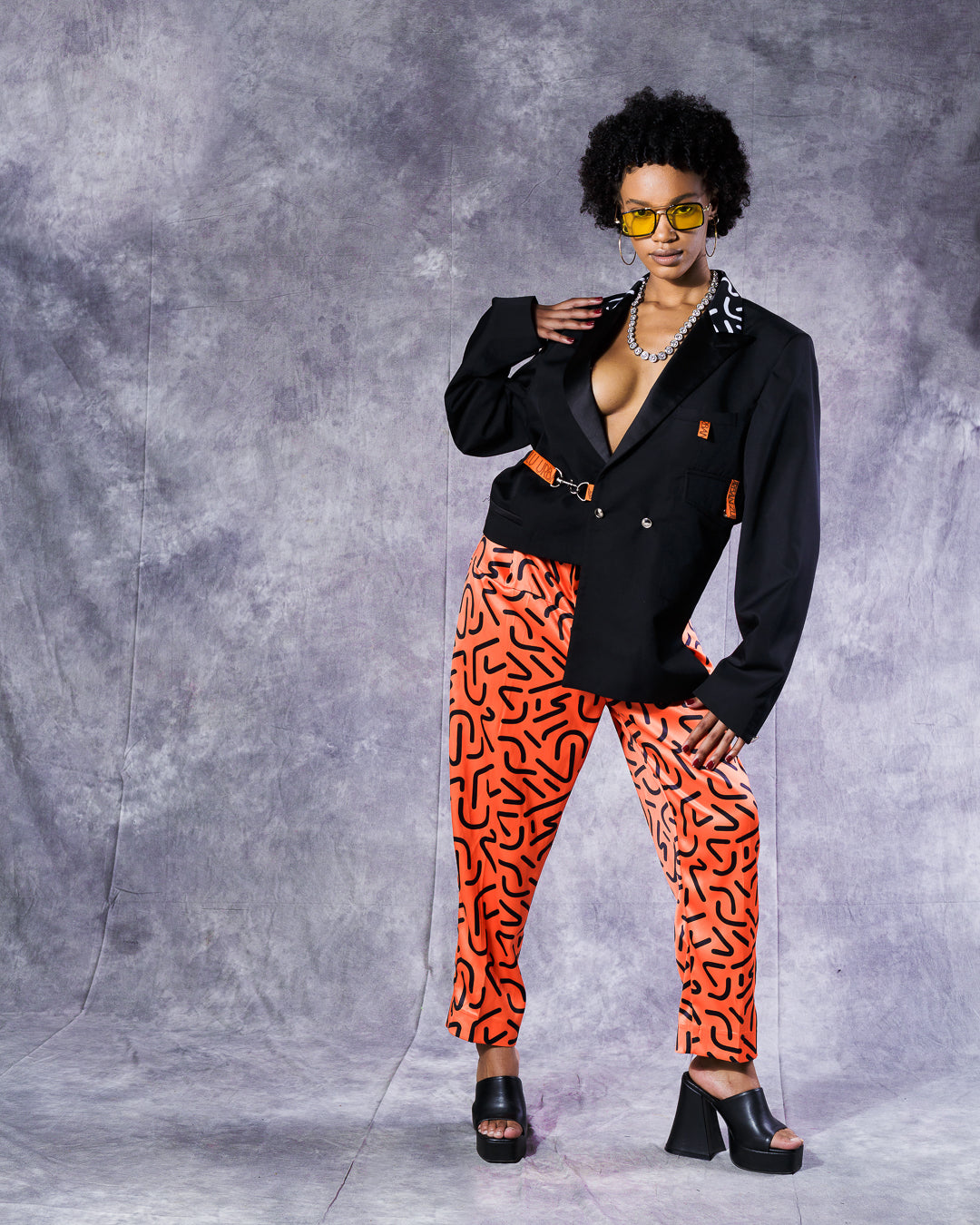 Orange Future Pants