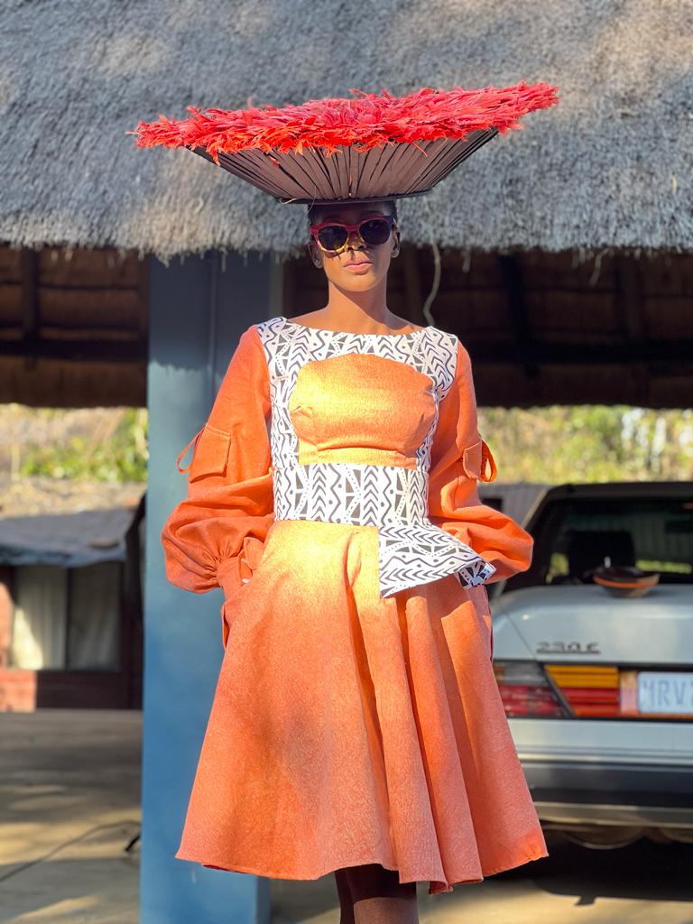 Hloni Orange Dress