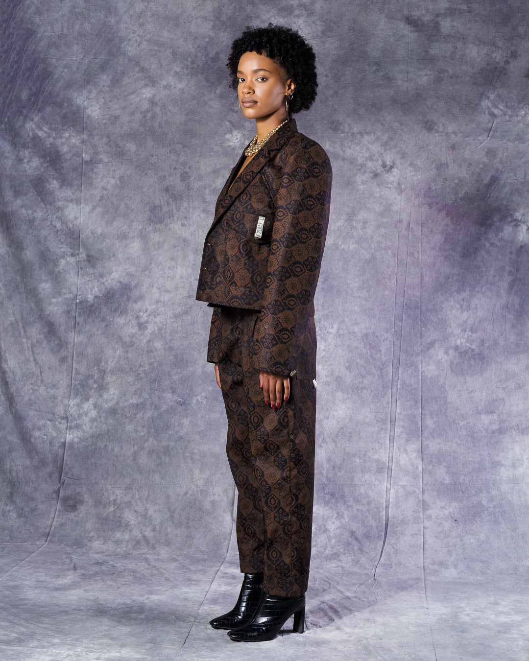 Yulu Brown Suit - Pants