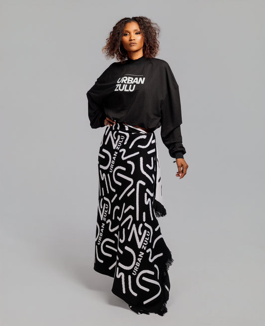 Uz monochrome shawl
