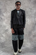 Asymmetric mnyana kin jacket - URBAN ZULU