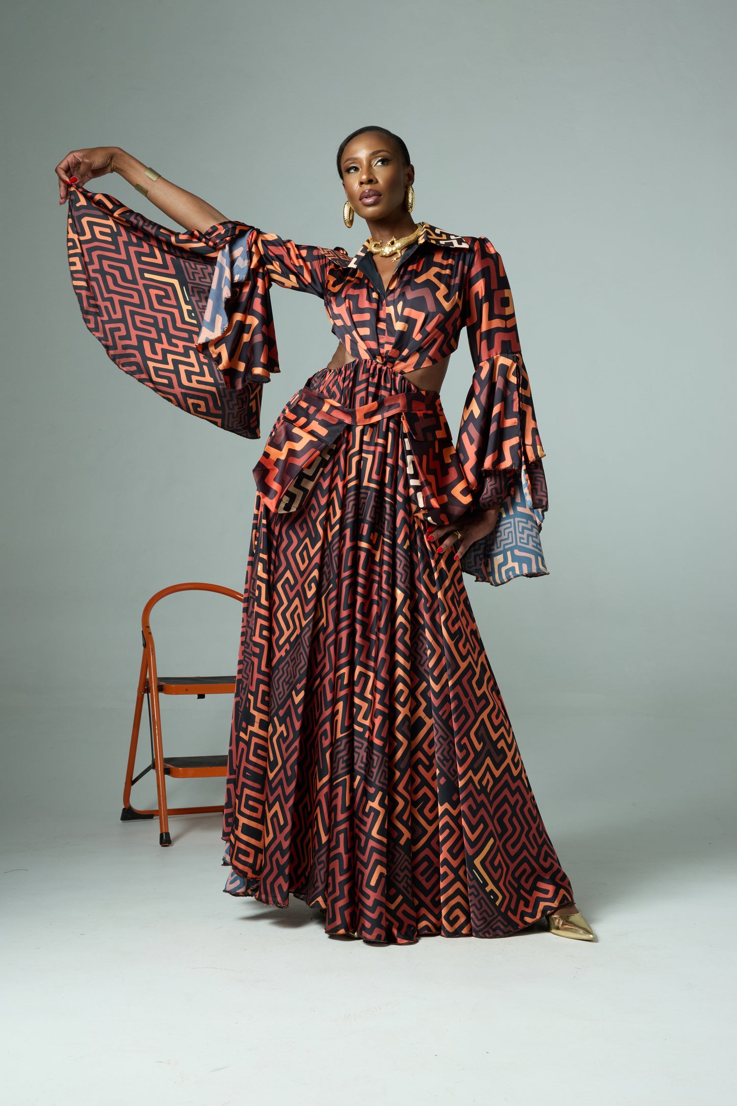 Kuba nkanzo dress