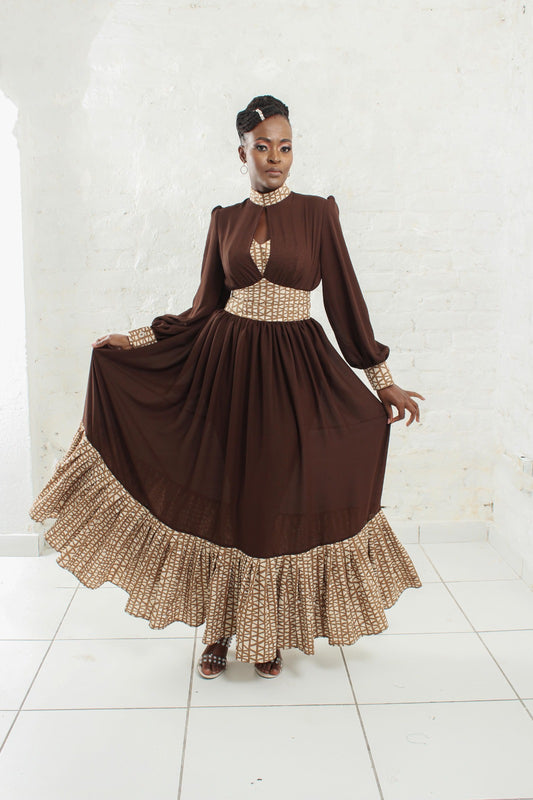 Bulongo Brown Dress